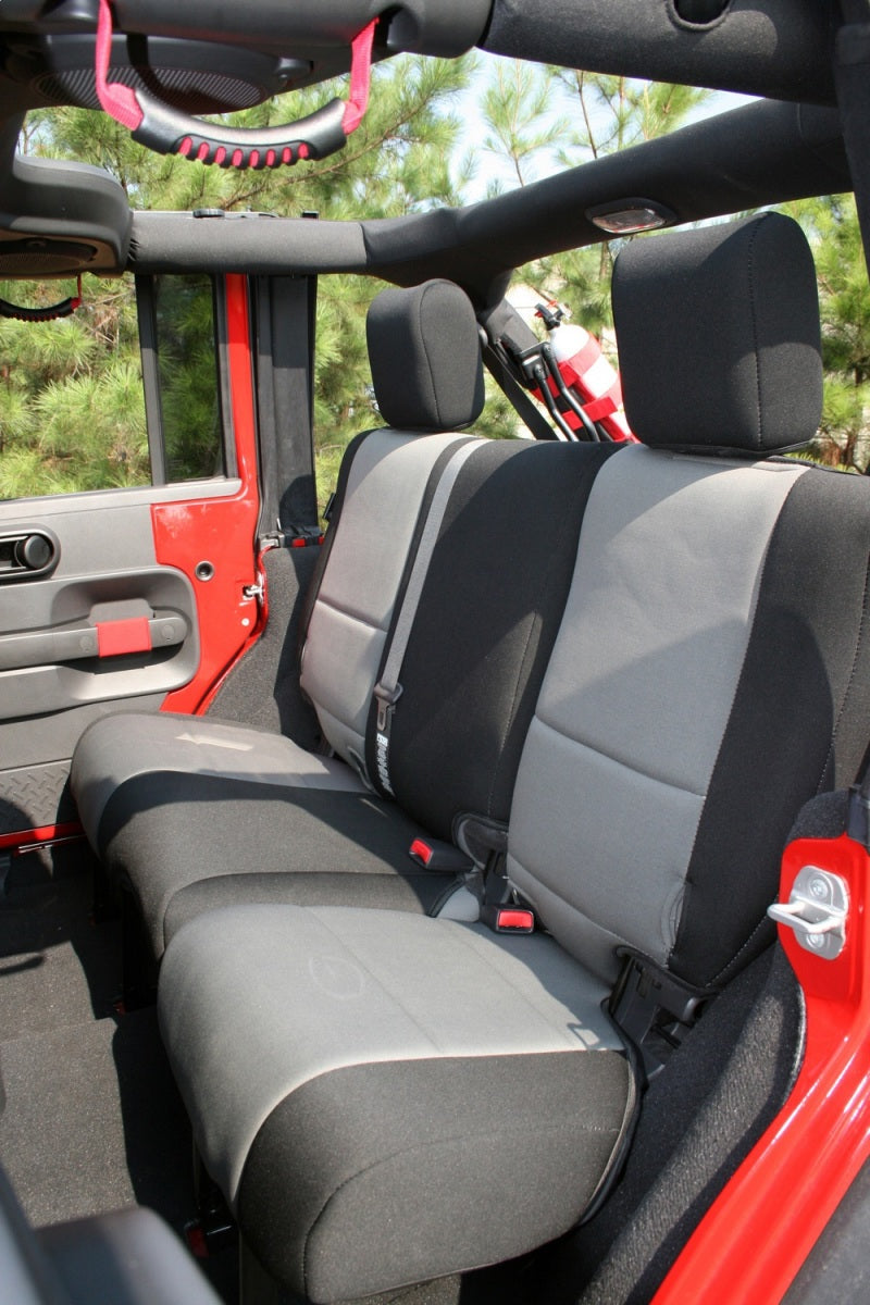 Rugged Ridge Seat Cover Kit Black/Gray 11-18 Jeep Wrangler JK 4dr Seat Covers Rugged Ridge
