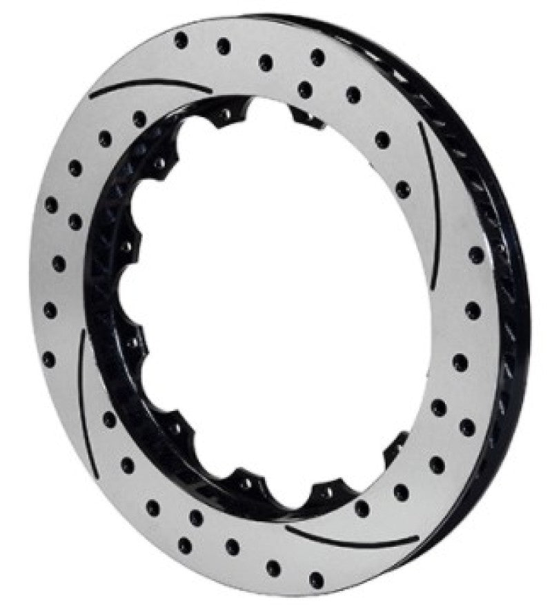 Wilwood Rotor-SRP48 SPC-37-LH-BLK-Drill 12.88 x 1.00 - 12 on 8.75in Brake Rotors - 2 Piece Wilwood