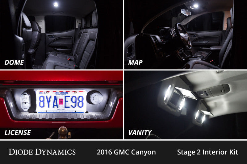 Diode Dynamics 15-22 GMC Canyon Interior LED Kit Cool White Stage 1 Dash & Interior Trim Diode Dynamics