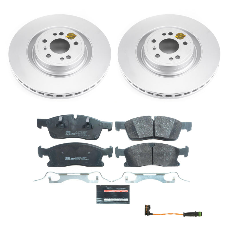 Power Stop 2016 Mercedes-Benz GLE300d Front Euro-Stop Brake Kit Brake Kits - OE PowerStop