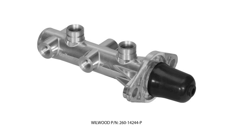 Wilwood Tandem Remote Master Cylinder - 1 1/8in Bore Ball Burnished Brake Master Cylinder Wilwood