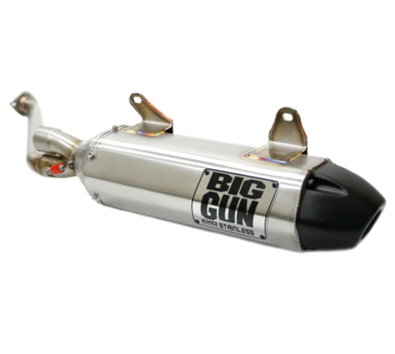 Big Gun 06-12 Kawasaki BRUTE FORCE 650 IRS EXO Stainless Slip On Exhaust Powersports Exhausts Big Gun