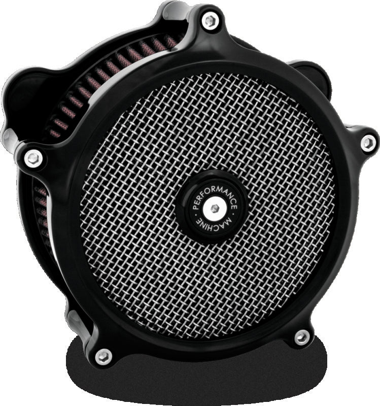 Performance Machine Air Cleaner - Black Ano Air Filters - Direct Fit Performance Machine