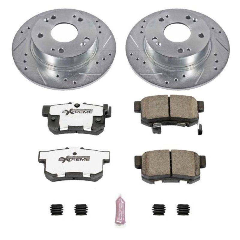 Power Stop 04-08 Acura TSX Rear Z26 Street Warrior Brake Kit Brake Kits - Performance D&S PowerStop