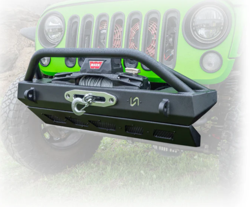 Turn Offroad 2007+ Jeep JK/JL/JT Front Bumper W/Welded Bull Bar & Skid Plate Bumpers - Steel TURN Offroad