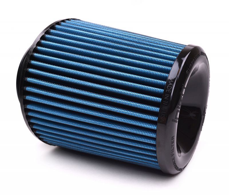 Injen Nanofiber Dry Air Filter - 4in Flange Dia / 6 1/2in Base / 7in Tall / 5 3/8in Top Air Filters - Drop In Injen