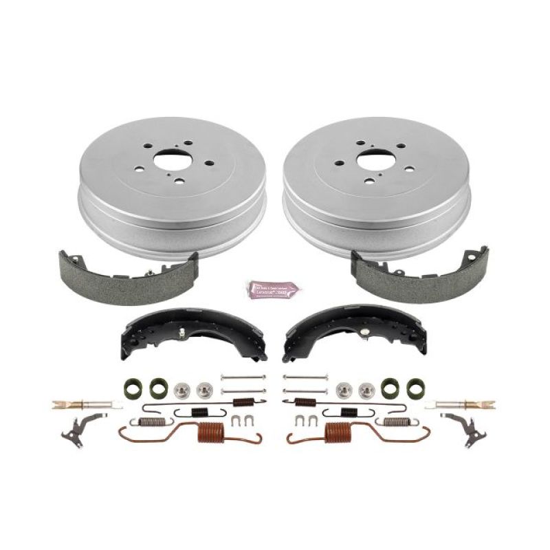 Power Stop 05-15 Toyota Tacoma Rear Autospecialty Drum Kit Brake Drums PowerStop