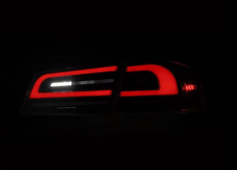 AlphaRex 12-21 Tesla Model S LUXX-Series LED Tail Lights - Black/Red Tail Lights AlphaRex