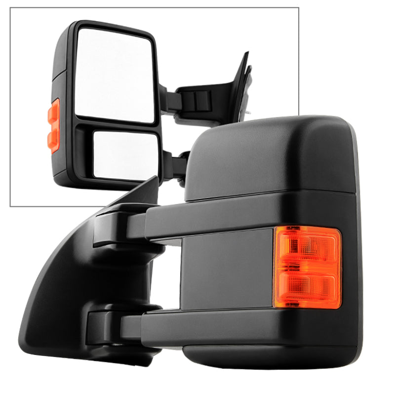 xTune Ford Superduty 99-14 Manual Extendable Manual Adjust Mirror Left MIR-FDSD08S-MA-AM-L Side Mirrors SPYDER