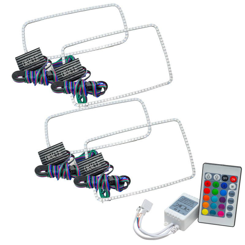 Oracle Ford F250 08-10 Halo Kit - ColorSHIFT w/ Simple Controller Headlights ORACLE Lighting
