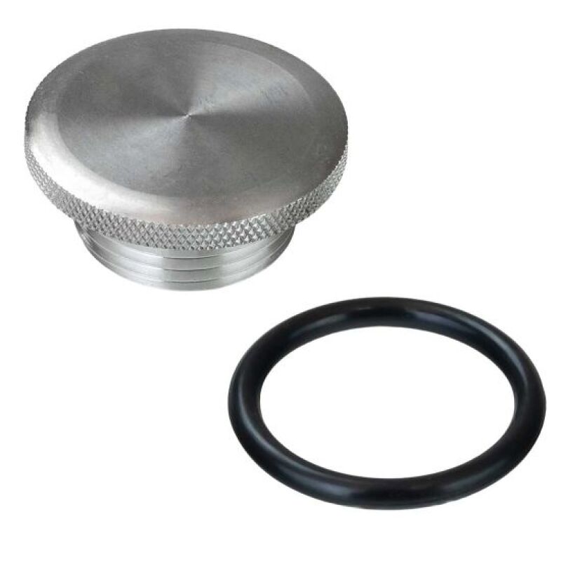 Moroso 1 1/4in-12 Thread Aluminum Knurled Filler Cap Kit Radiator Caps Moroso