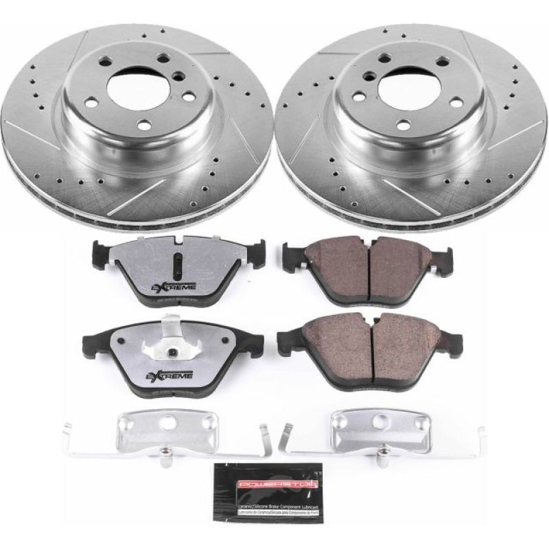 Power Stop 14-16 BMW 528i Front Z26 Street Warrior Brake Kit Brake Kits - Performance D&S PowerStop