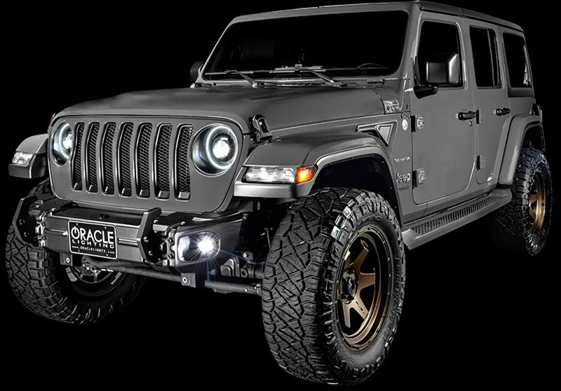 Oracle Jeep Wrangler JL Smoked Lens LED Front Sidemarkers Light Strip LED ORACLE Lighting