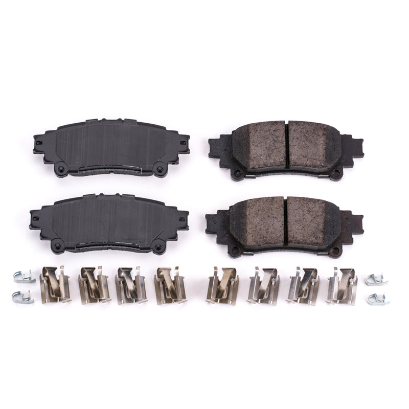 Power Stop 10-15 Lexus RX350 Rear Z17 Evolution Ceramic Brake Pads w/Hardware Brake Pads - OE PowerStop