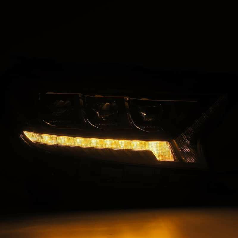 AlphaRex 19-21 Ford Ranger NOVA LED Proj Headlight Plnk Style Alpha Blk w/Activ Light/Seq Signal/DRL Headlights AlphaRex