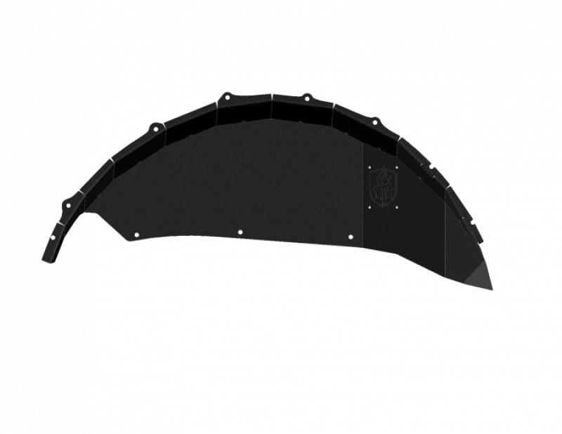 Road Armor 18-20 Jeep Wrangler JL Stealth Rear Fender Liner Body Armor - Black Steel Fenders Road Armor