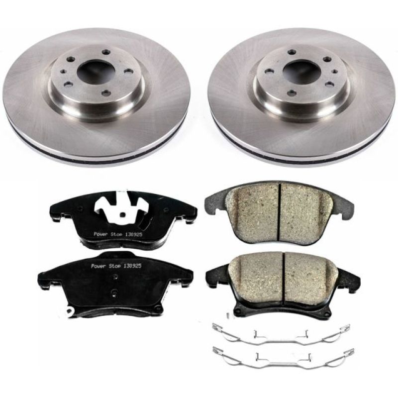 Power Stop 13-19 Ford Fusion Front Autospecialty Brake Kit Brake Kits - OE PowerStop