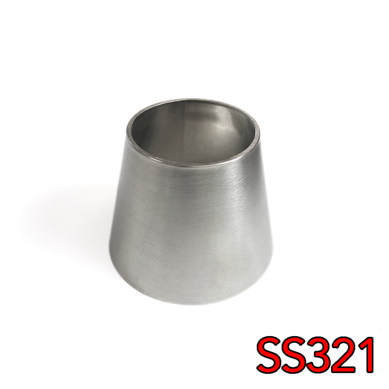 Stainless Bros 2.5in to 3in SS321 Transition Reducer 1.188in Overall Length - 16GA/.065in Wall Steel Tubing Stainless Bros