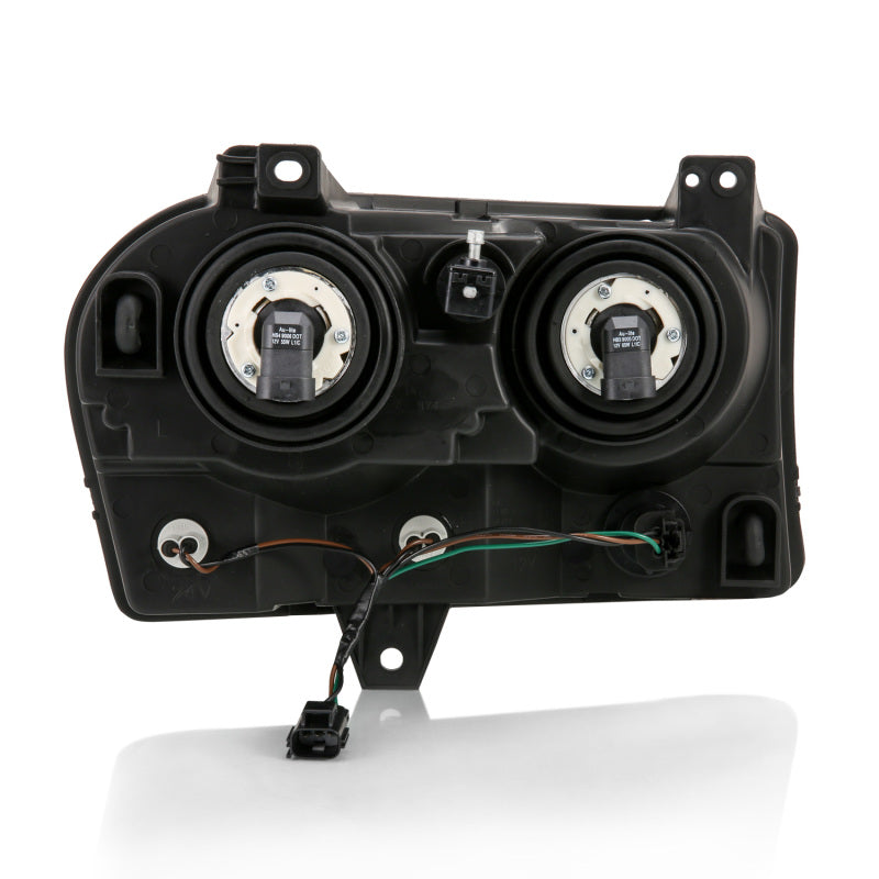 ANZO 2005-2010 Chrysler 300 Crystal Headlight Black Headlights ANZO