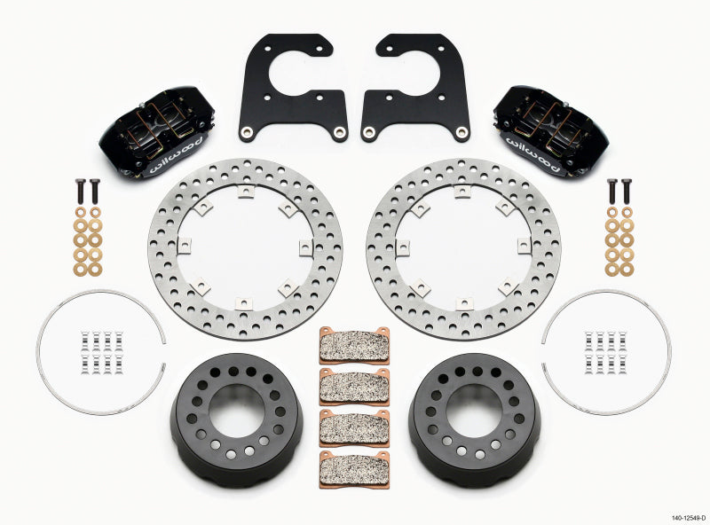 Wilwood Dynapro Lug Mount Single Rear Dynamic Kit SA Drilled M-W/Lamb Ends 1/2in Studs Big Brake Kits Wilwood