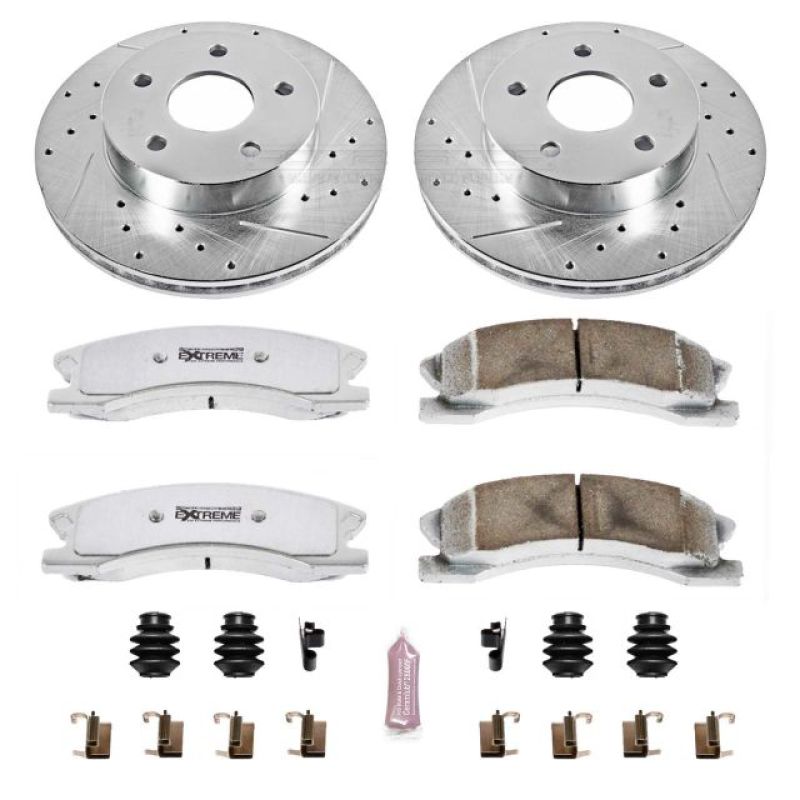 Power Stop 99-04 Jeep Grand Cherokee Front Z26 Street Warrior Brake Kit Brake Kits - Performance D&S PowerStop