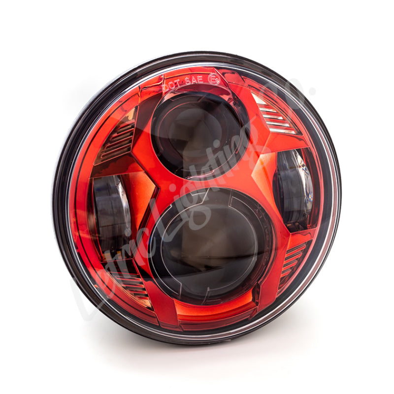 Letric Lighting 5.75in Red Led Headlights Letric Lighting