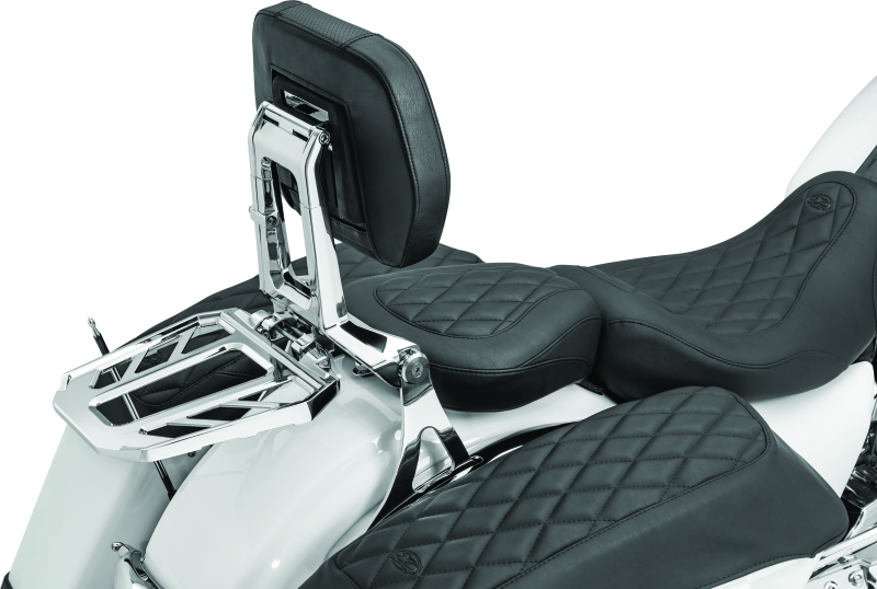 Kuryakyn Neo Driver & Passenger Backrest Chrome Seats Kuryakyn