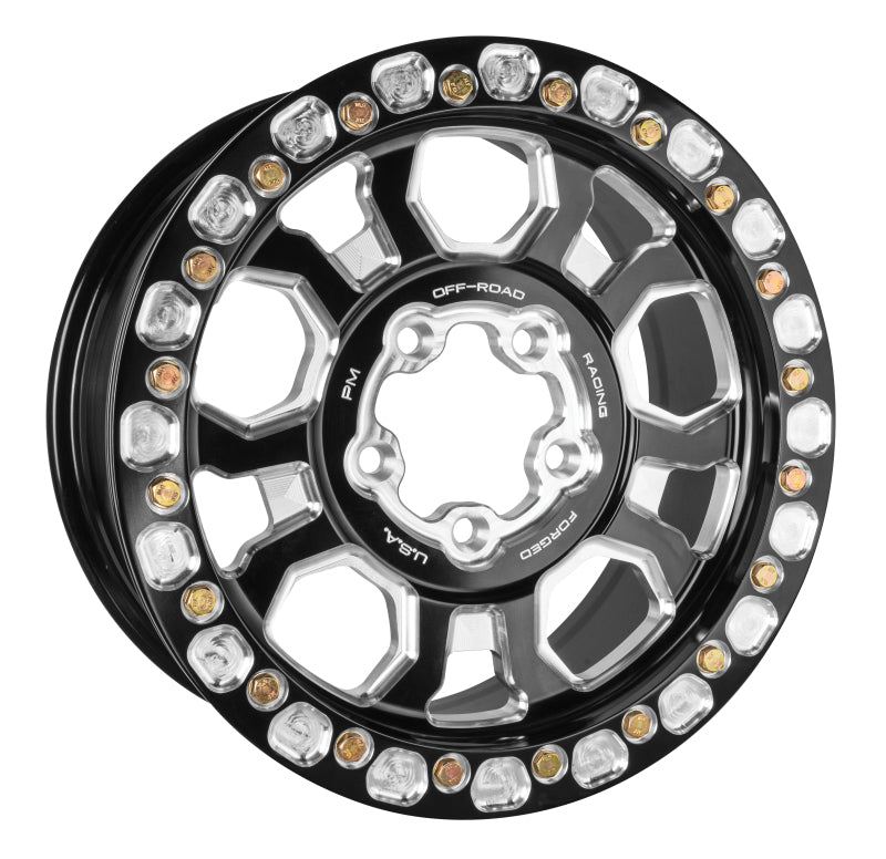 Performance Machine 15x7in Pro R UTV Race Pocket Beadlock Ring Wheel Wheels - Forged Performance Machine