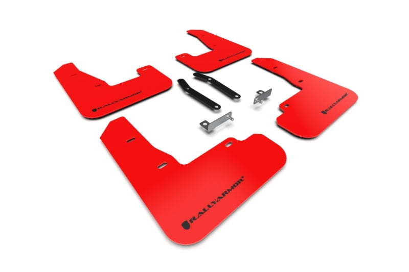 Rally Armor 19-21 Hyundai Elantra GT N Line/i30 Red UR Mud Flap w/Black Logo Mud Flaps Rally Armor
