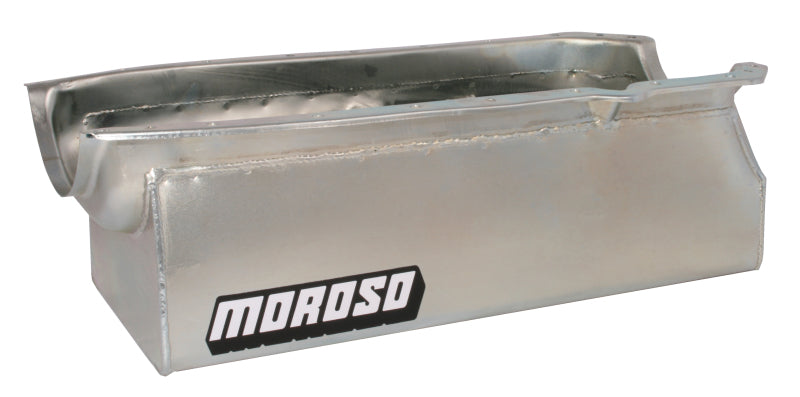 Moroso 65-Up Oldsmobile V-8 (330-455) Marine Stroker Box Sump Flat Bottom 10qt 7.25in Steel Oil Pan Oil Pans Moroso