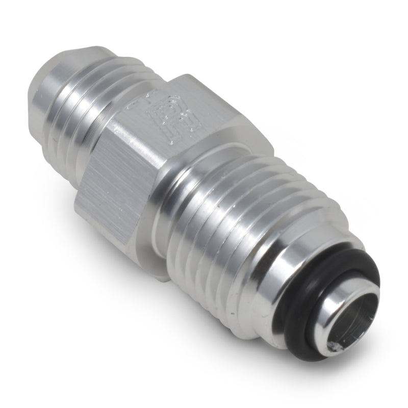 Russell Performance -6 AN (male to 5/8in-18 O-ring seal) Power Steering Adapter. Clear anodized Fittings Russell