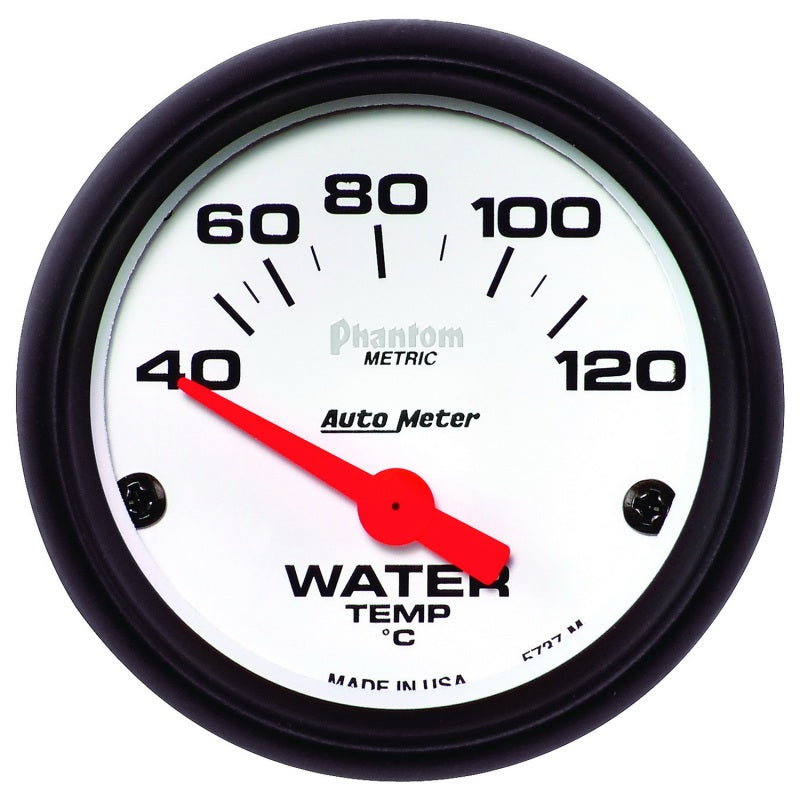 Autometer Phantom 52mm 40-120 Deg C Electronic Water Temp Gauge Gauges AutoMeter