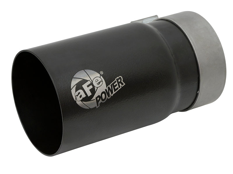 aFe MACH Force-Xp Universal Exhaust Tip 3-1/2 IN Inlet x 4 IN Outlet x 7 IN L Black Right Side Exit Tips aFe