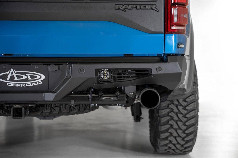 Addictive Desert Designs 17-20 Ford Raptor F-150 Bomber Rear Bumper w/ Backup Sensor Cutouts Bumpers - Steel Addictive Desert Designs