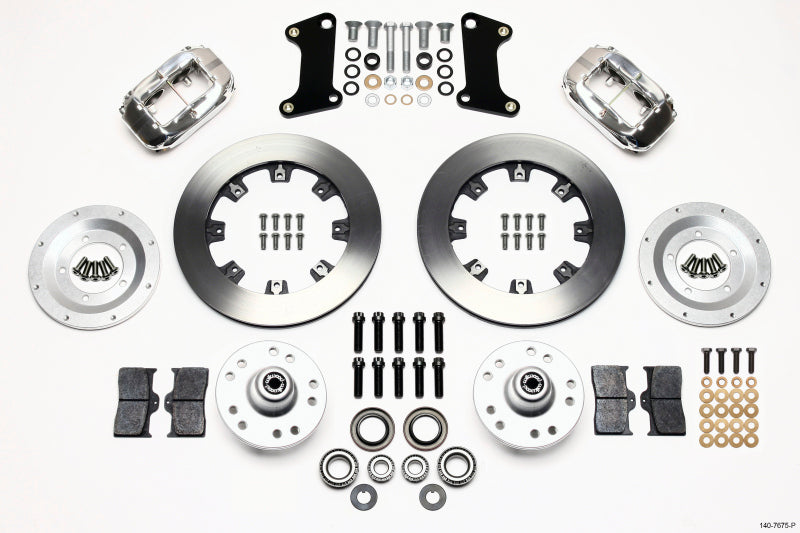 Wilwood Forged Dynalite Front Kit 12.19in Polished 67-69 Camaro 64-72 Nova Chevelle Big Brake Kits Wilwood