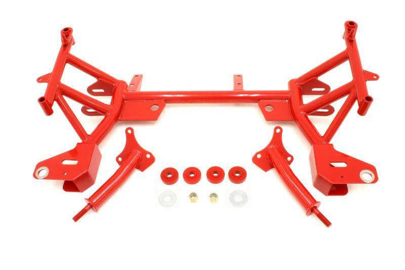 BMR 93-02 F-Body K-Member w/ SBC/BBC Motor Mounts and Pinto Rack Mounts - Red Crossmembers BMR Suspension
