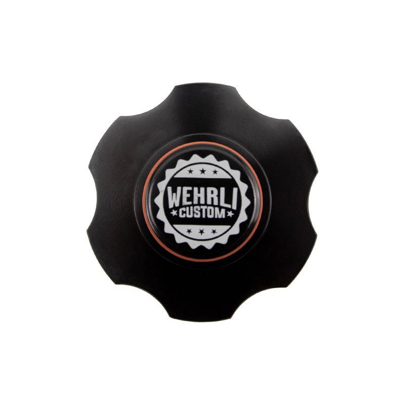 Wehrli 98.5-23 Cummins Billet Aluminum Black Anodized Oil Fill Cap Oil Fill Tubes Wehrli