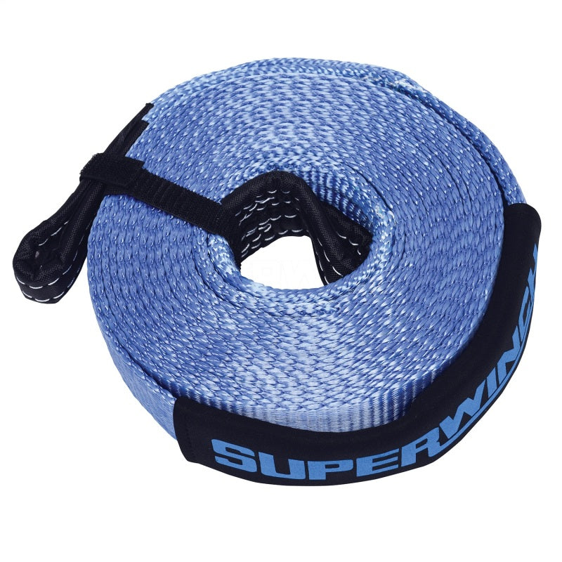 Superwinch Recovery Strap 20000 lbs 2in x 30 ft w/ Reinforced Closed-Loop Ends Tow Straps Superwinch