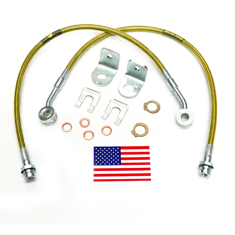 Superlift 97-05 Jeep Wrangler TJ w/ 4-6in Lift Kit (Pair) Bullet Proof Brake Hoses Brake Line Kits Superlift