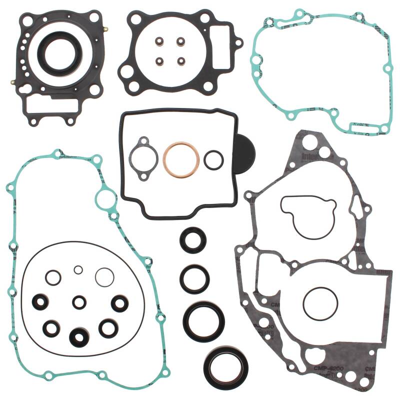 Vertex Gaskets 08-09 Honda CRF250R Complete Gasket Kit w/ Oil Seals Engine Hardware Vertex Pistons
