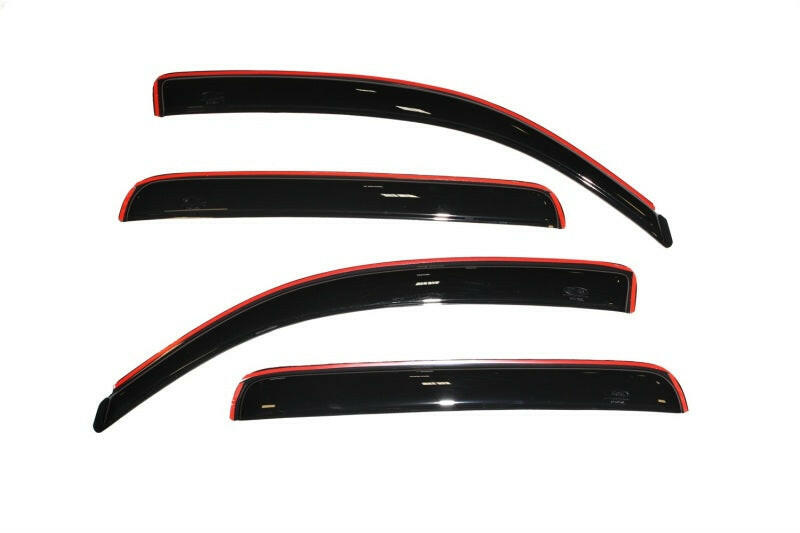 AVS 05-15 Toyota Tacoma Double Cab Ventvisor In-Channel Front & Rear Window Deflectors 4pc - Smoke Wind Deflectors AVS