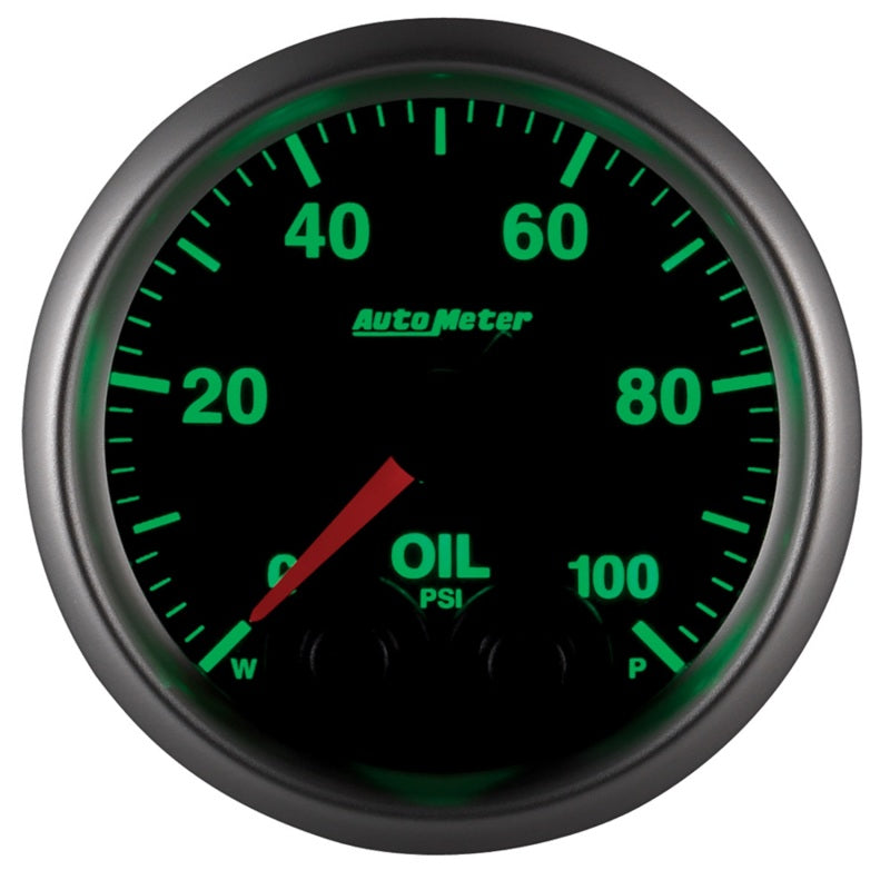 Autometer Elite 52mm Oil Pressure Peak and Warn Gauge w/ Electonic Control Gauges AutoMeter