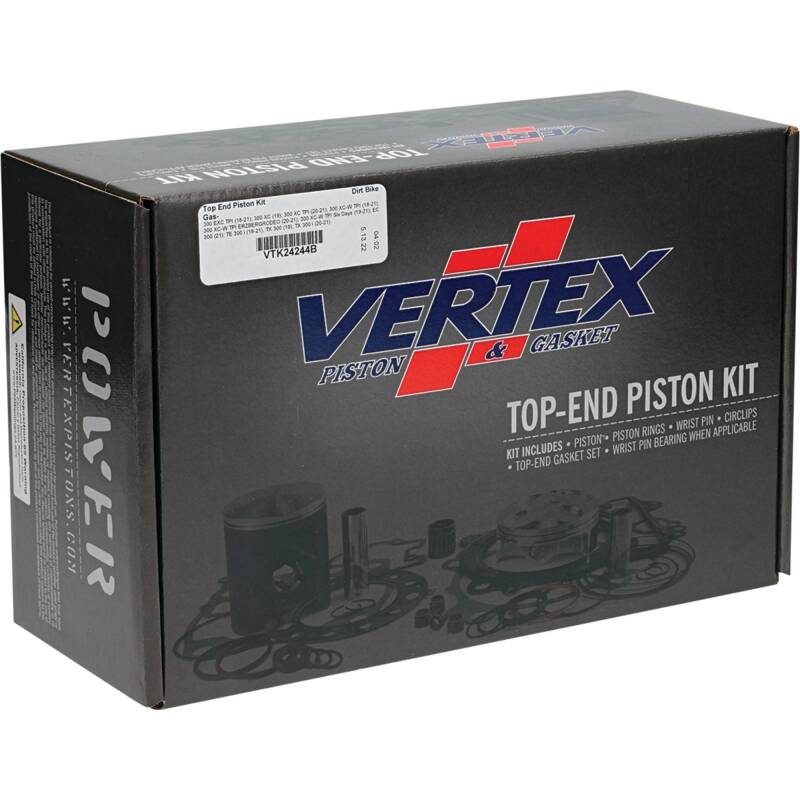 Vertex Piston 18-22 KTM 300 EXC TPI 300cc Top End Piston Kit Piston Sets - Powersports Vertex Pistons
