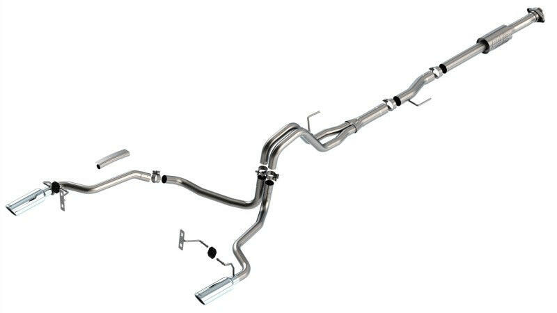 Borla F-150 2021 2.7L/3.5L 2/4wd 4dr CC SB EC STB Lari/King R/Plinum/LTD 3/2.25 Cat-Back AK CHR Tips Catback Borla