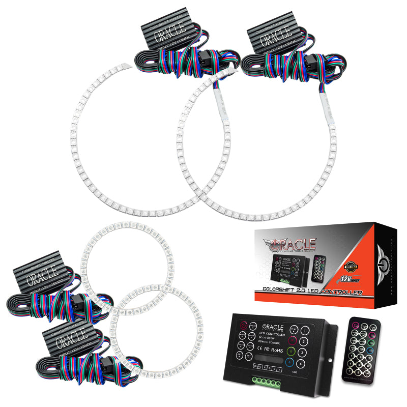 Oracle Mini Cooper Countryman 11-15 Halo Kit - ColorSHIFT w/ 2.0 Controller Headlights ORACLE Lighting