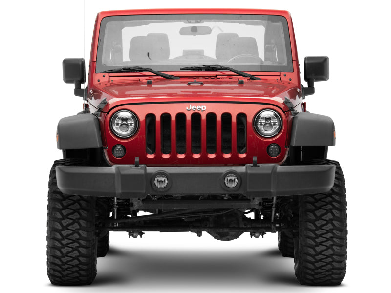 Raxiom 97-18 Jeep Wrangler TJ/JK Axial Series LED Daymaker Headlights- Chrome Housing (Clear Lens) Headlights Raxiom