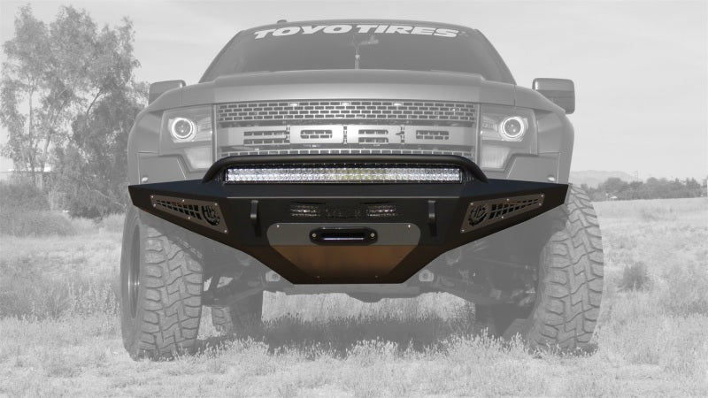 Addictive Desert Designs 10-14 Ford F-150 Raptor HoneyBadger Front Bumper w/ Winch Mount Bumpers - Steel Addictive Desert Designs
