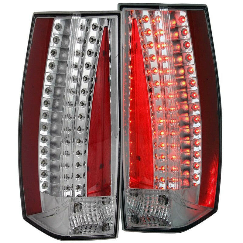 ANZO 2007-2011 Cadillac Escalade LED Taillights Chrome Tail Lights ANZO