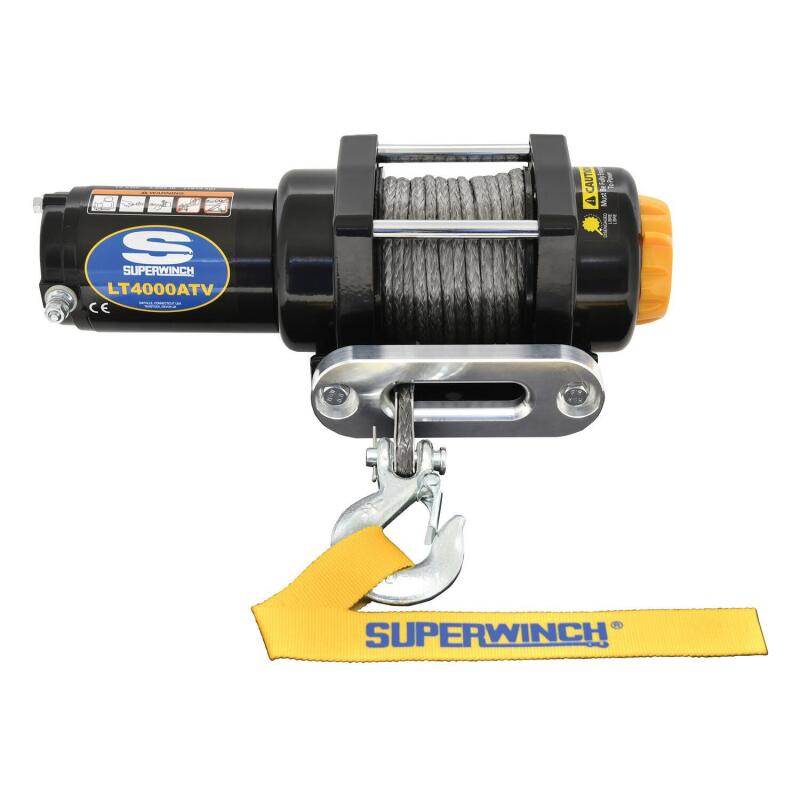 Superwinch 4000 LBS 12V DC 3/16in x 50ft Synthetic Rope LT4000 Winch Winches Superwinch