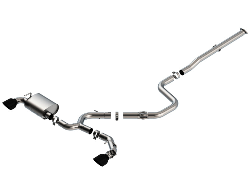 Borla 19-20 Hyundai Veloster N 2.0L I4 MT FWD 2DR 3in ATAK CatBack Exhaust w/ Black Chrome Tips Catback Borla